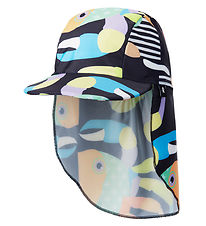 Reima Swim Hat - UV40+ - Kilpikonna - Black w. Print