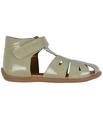 Pom Pom Sandalen - Starters Drops Klettband - Dusty Olive Patent