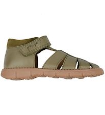 Pom Pom Sandales - Sportif Velcro - Dusty Olive