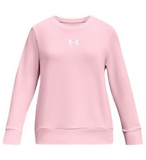 Under Armour Collegepaita - River Terry Crew - Vaaleanpunainen