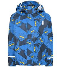 LEGO Ninjago Rain Jacket - PU - Jonathan 103 - Blue w. Ninjas