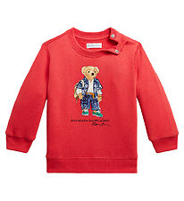 Polo Ralph Lauren Sweatshirt - Sa - Red w. Soft Toy