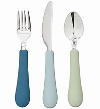 Cam Cam Cutlery - Silicone - Rainbow - Ocean Mix