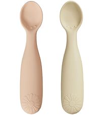 Cam Cam Spoons - Silicone - 2-Pack - Flower - Coral Mix
