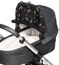 Dooky Pram Sun Shade - Universal - UV50+ - Romantic Leaves Black