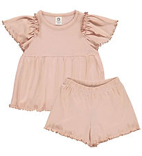Msli Pyjama set - T-Shirt/Shorts - Knap - Spa Rose