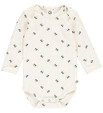 Msli Bodysuit l/s - Calm - Buttercream/Nicht Blue/Spa Green