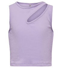Kids Only Top - KogNussa - Rib - Purple Rose/Front Cut Out