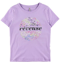 Kids Only T-shirt - KogNaja - Purple Rose/Reveuse