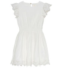 Creamie Dress - Embroidery - White