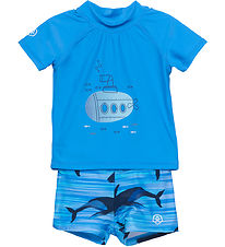 Color Kids Swim Set - Swim Top/Swim Trunks - Azure Blue