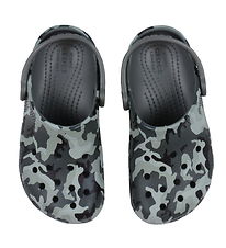 Crocs Sandals - Classic+ Camo Clog K - Black/Grey