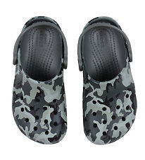 Crocs Sandals - Classic Camo Clog K - Black/Gray