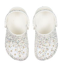 Crocs Sandals - Classic Starry Glitter Clog K - White