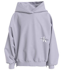 Calvin Klein Kapuzenpullover - Monogramm Off Placed - Lila