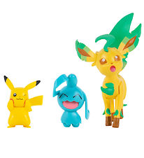 Pokmon Figuren - 3er-Pack - Kampffigur - Pikachu/Wynaut/Leafeon