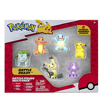 Pokmon Toy Figurine - 6-Pack - Battle Figure - Pikachu/Bulbas