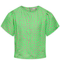 Kids Only T-Shirt - KogLino - Summer Green/Sugar Plum Go Hearts