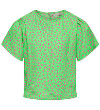 Kids Only T-paita - KogLino - Summer Green/Sugar Plum Geo Hearts