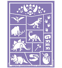 Grim Tout Stencil Fyrir Andlitsmálning - Risaeðlur