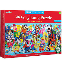 Eeboo Puzzel - 36 Bakstenen - 88.9x25.4 cm - Het lange muziekpaa