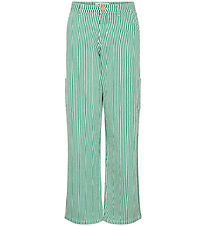 Sofie Schnoor Girls Jeans - Striped - Green