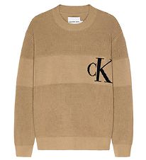 Calvin Klein Blouse - Knitted - Intarsia Chest Monogram - Traver