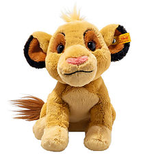 Steiff Soft Toy - 26 cm. - Disney Simba Lion - Golden Brown