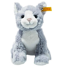 Steiff Knuffel - 26 cm. - Cassie CAT - Ice Blue/White