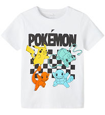 Name It T-shirt - NkmJulin Pokmon - Bright White w. Print