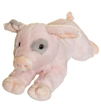 Teddykompaniet Soft Toy - Lying Pig - 30 cm - Pink