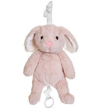 Teddykompaniet Soft Toy w. Music - 20 cm - Rabbit - Pink