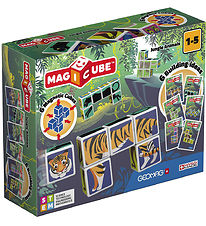 Geomag Magnet set - Magicube Printed Jungle Animals - 6 Parts