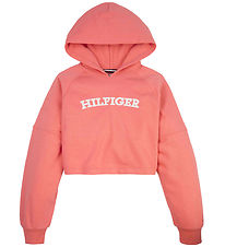 Tommy Hilfiger Hoodie - Cropped - Monotype - Santa Fe Sunset