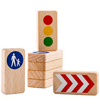 Waytoplay Wooden Toy - Traffic lights & Traffic signs
