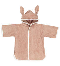 Fabelab Hooded Towel - Baby - Rabbit - Old Rose