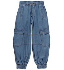 Molo Trousers - Denim - Aliki - Washed Chambrey