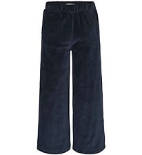 Tommy Hilfiger Velvet Trousers - Wide Leg - Desert Sky