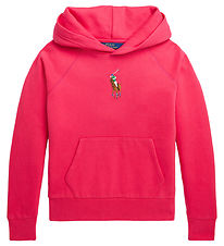 Polo Ralph Lauren Hoodie - Classic - Pink w. Logo