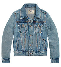 Polo Ralph Lauren Denim Jacket - Cropped - Trucker - Dafnie Wash