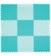 Ludi Fauðplast motta - 9 Partar - 145x145 cm - Grænt