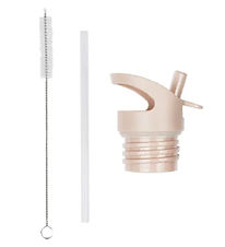 A Little Lovely Company Water Bottle Set - Lid/Straws/Brush