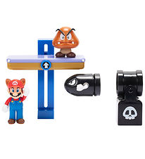 Super Mario Play Set - Diorama Set - Switchback Hill - 5 Parts