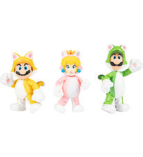 Super Mario Leksaksset - 3-pack - CAT Mario/Luigi/Peach