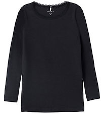 Name It Blouse - Rib - Noos - NmfKab - Noir