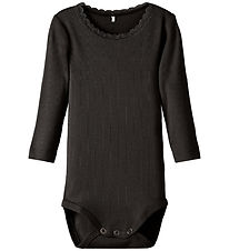 Name It Bodysuit l/s - Rib - Noos - NbfKab - Black