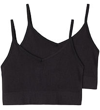 LMTD Bralette - 2-Pack - Noos - NlfKailey - Black