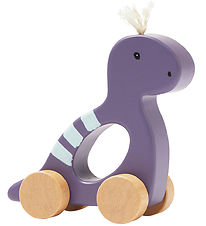 Kids Concept Wooden Toy - Dino - 14 x 13.5 cm - Purple