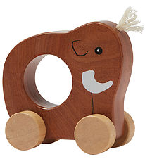 Kids Concept Jouet en bois - Mammouth - 12 x 7 cm - Marron