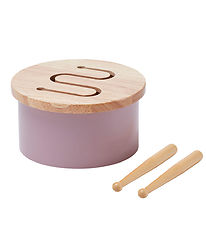 Kids Concept Wooden Toy - Drum Mini - 16.5 x 9 cm - Purple